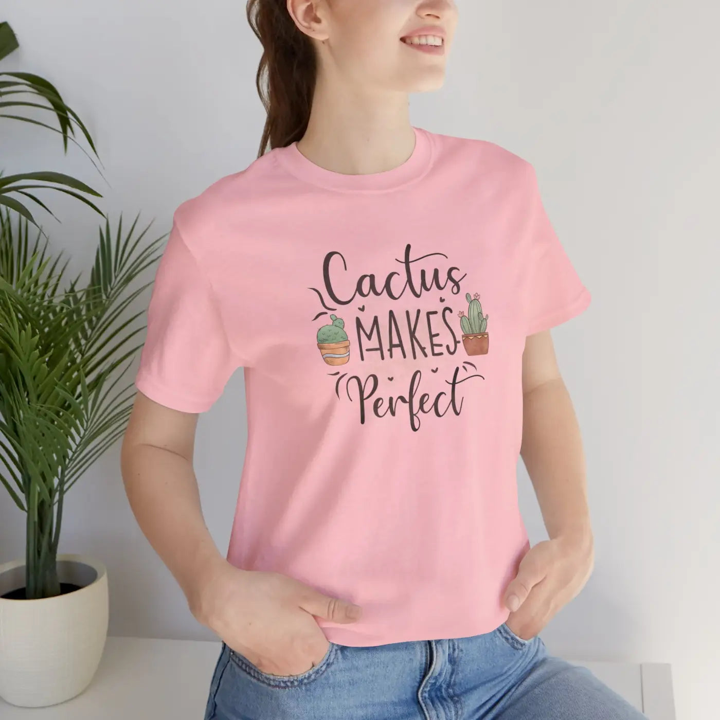 Cactus Makes Perfect T-Shirt - Unisex Eco-Friendly Gift - DipaliZ