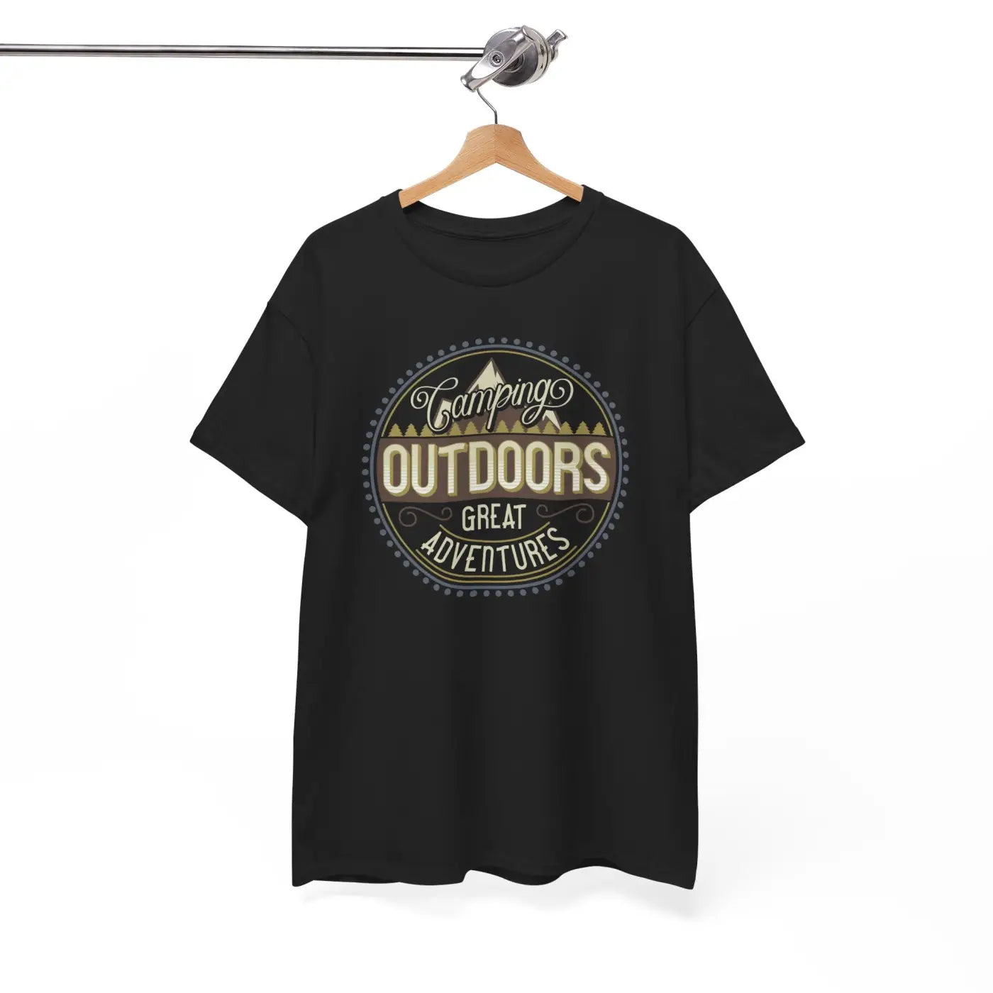 Camping Outdoors T-Shirt - Heavy Cotton Unisex Tee - DipaliZ