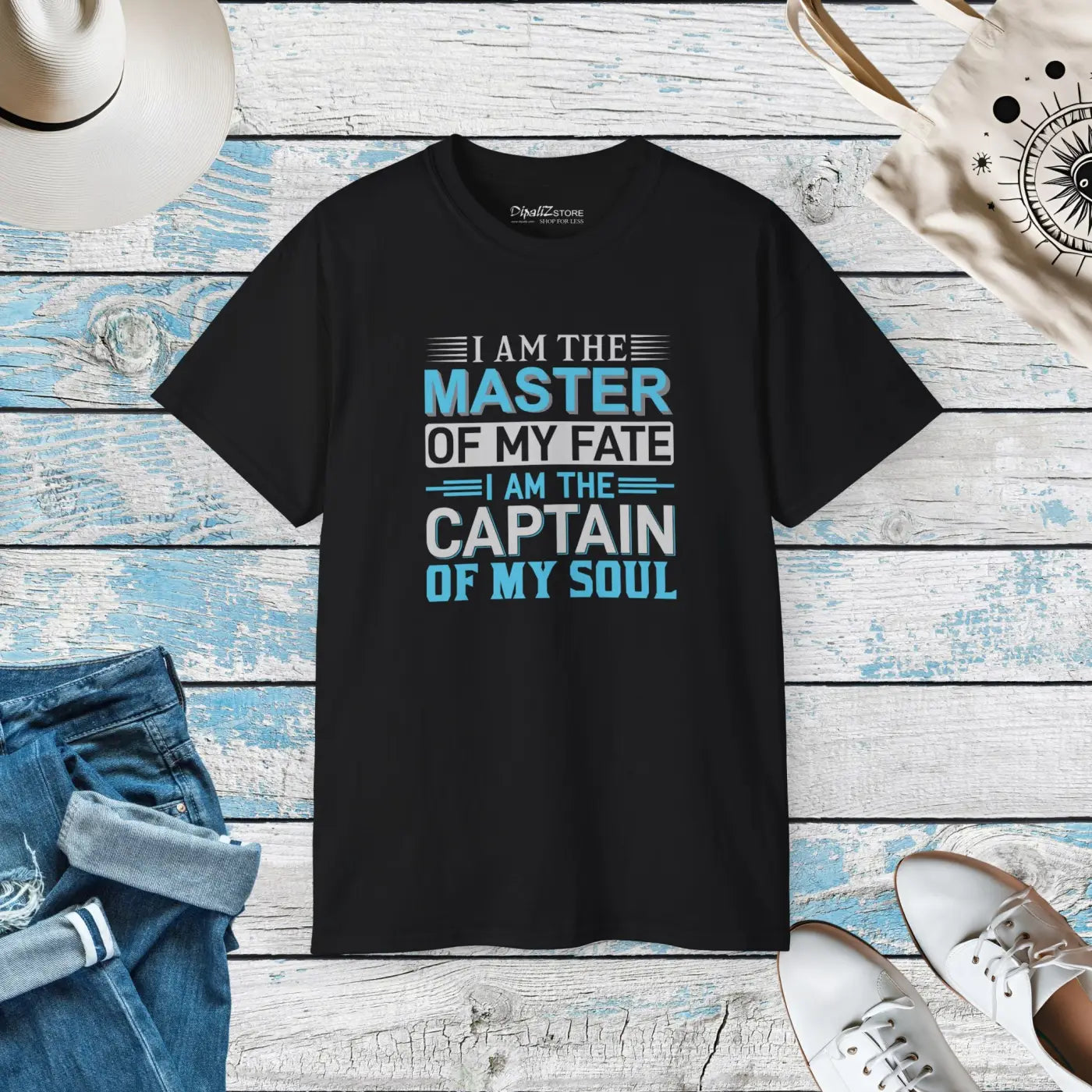 Master of My Fate Inspirational T-Shirt - Captain of My Soul - DipaliZ