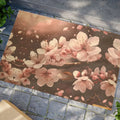 Custom Cherry Blossom Doormat - Tufted Coir Coconut Fiber - DipaliZ