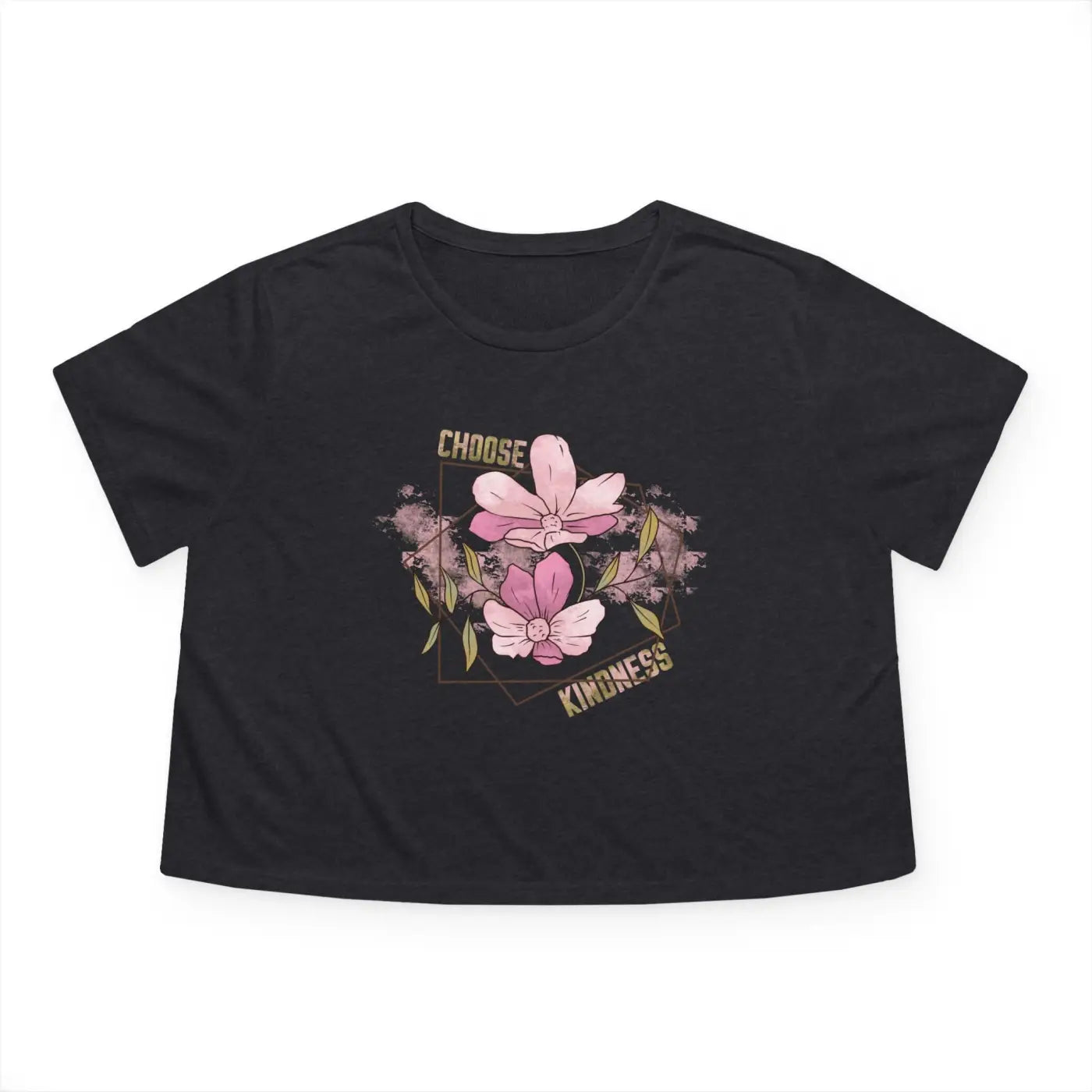 Flowy Cropped Tee - Choose Kindness Everyday Comfort - DipaliZ