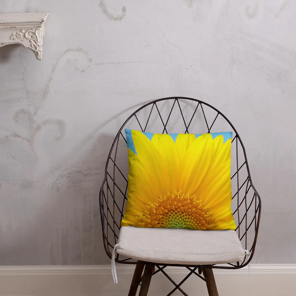 Sunflower Throw Pillow - Insert Included Shape Retaining - DipaliZ