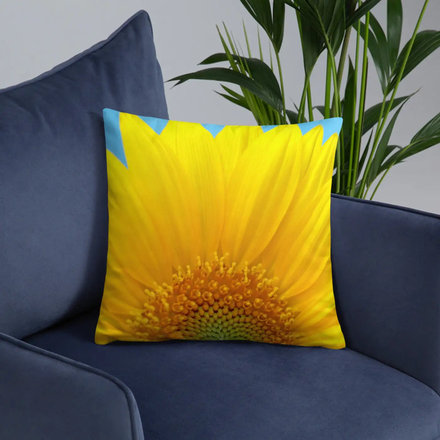 Sunflower Throw Pillow - Insert Included Shape Retaining - DipaliZ