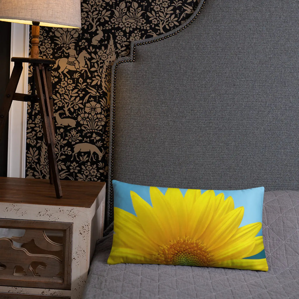 Sunflower Throw Pillow - Insert Included Shape Retaining - DipaliZ
