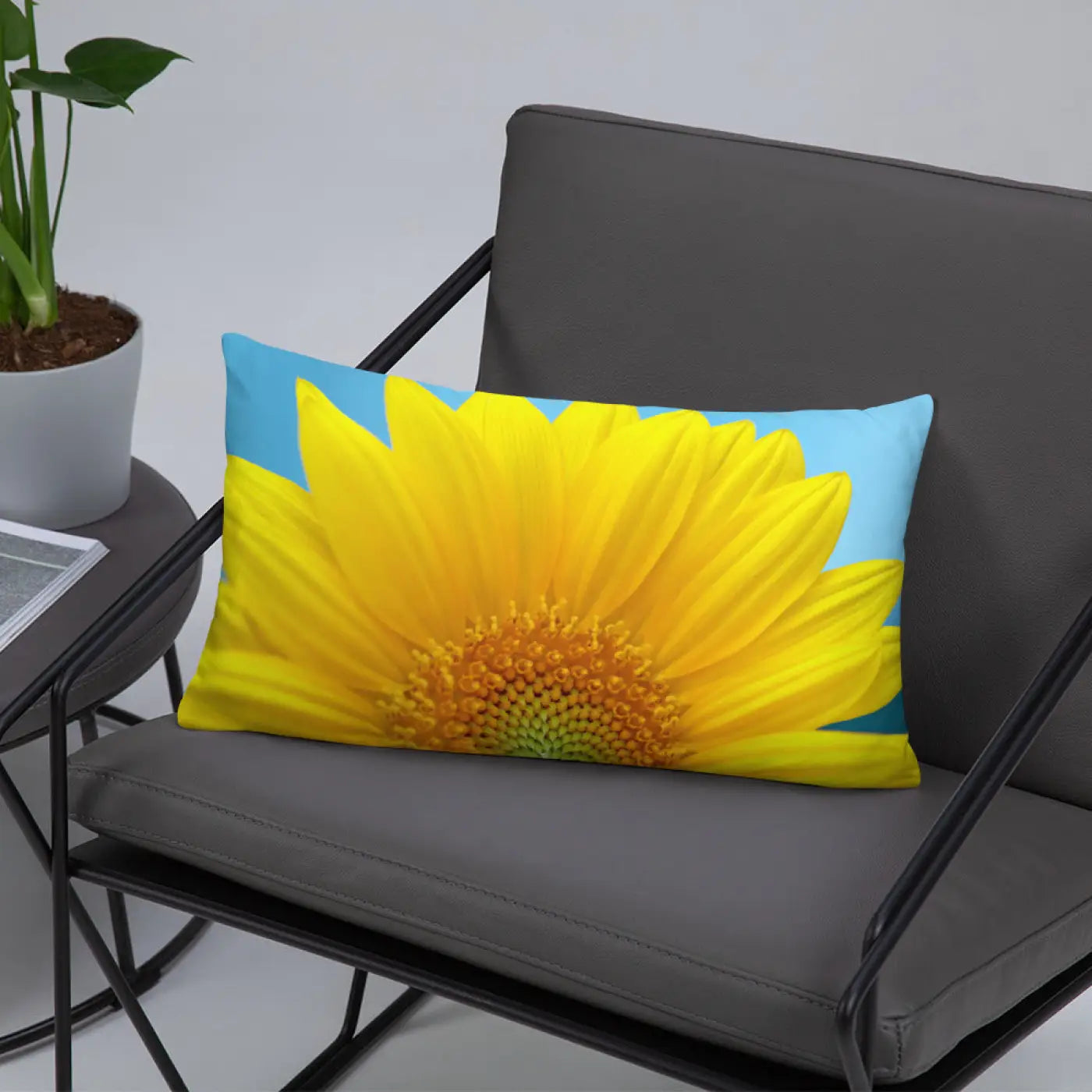 Sunflower Throw Pillow - Insert Included Shape Retaining - DipaliZ