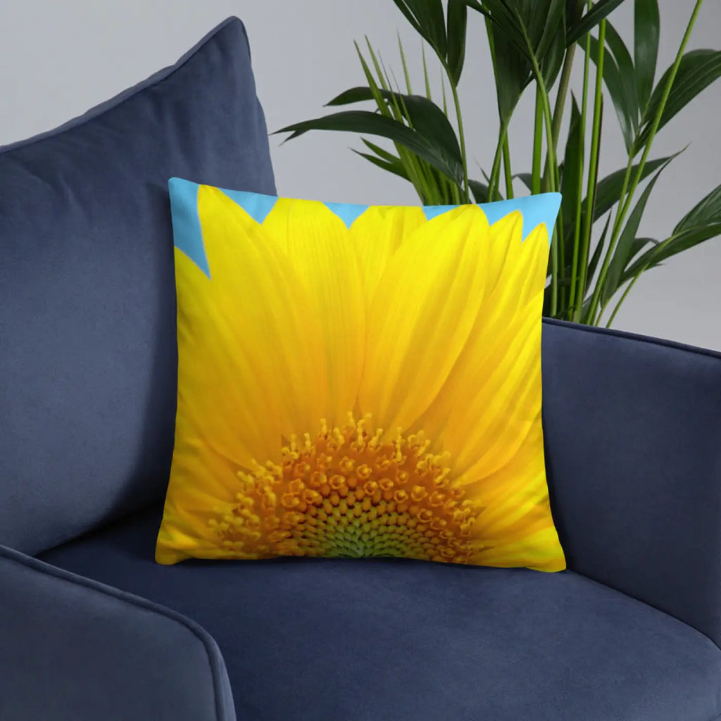 Sunflower Throw Pillow - Insert Included Shape Retaining - DipaliZ