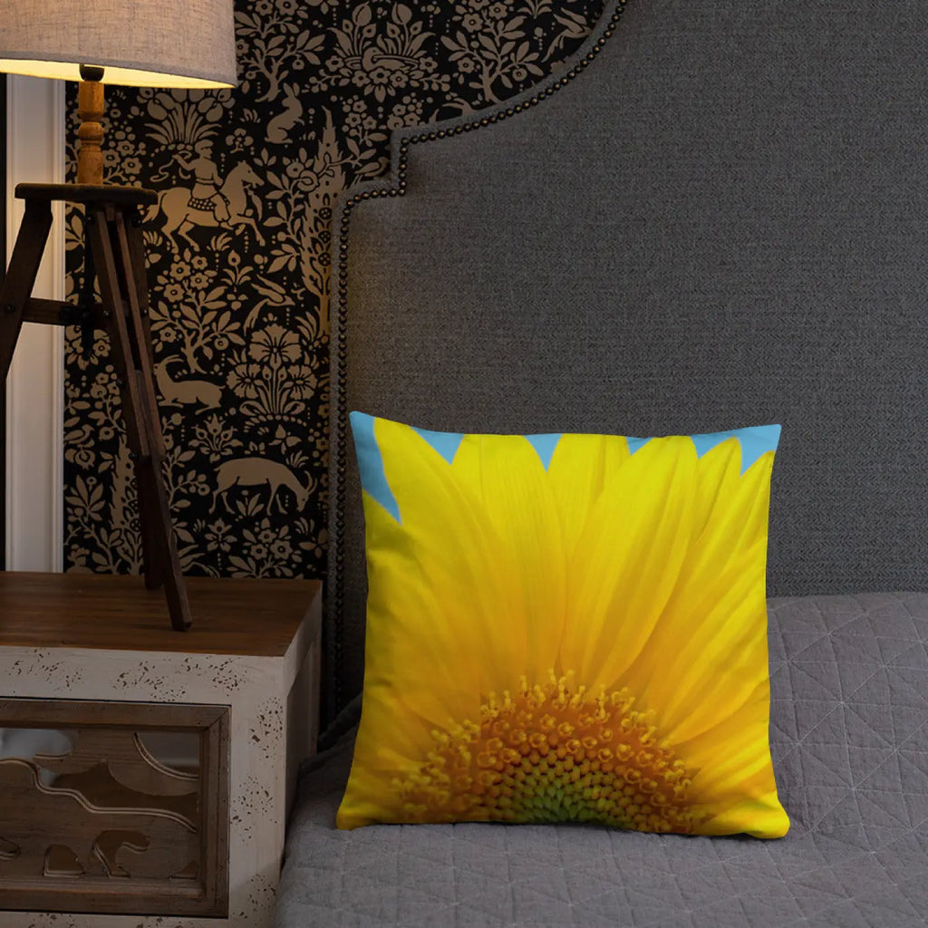 Sunflower Throw Pillow - Insert Included Shape Retaining - DipaliZ