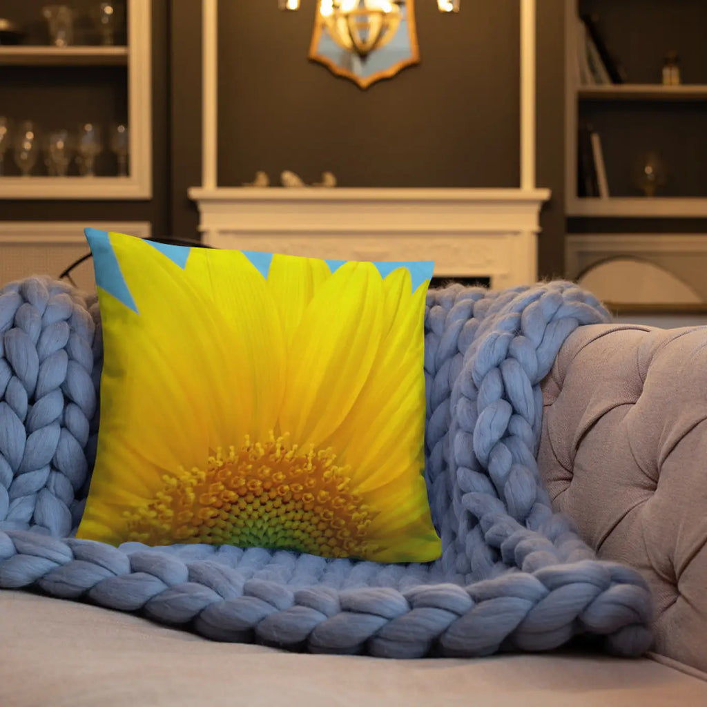 Sunflower Throw Pillow - Insert Included Shape Retaining - DipaliZ