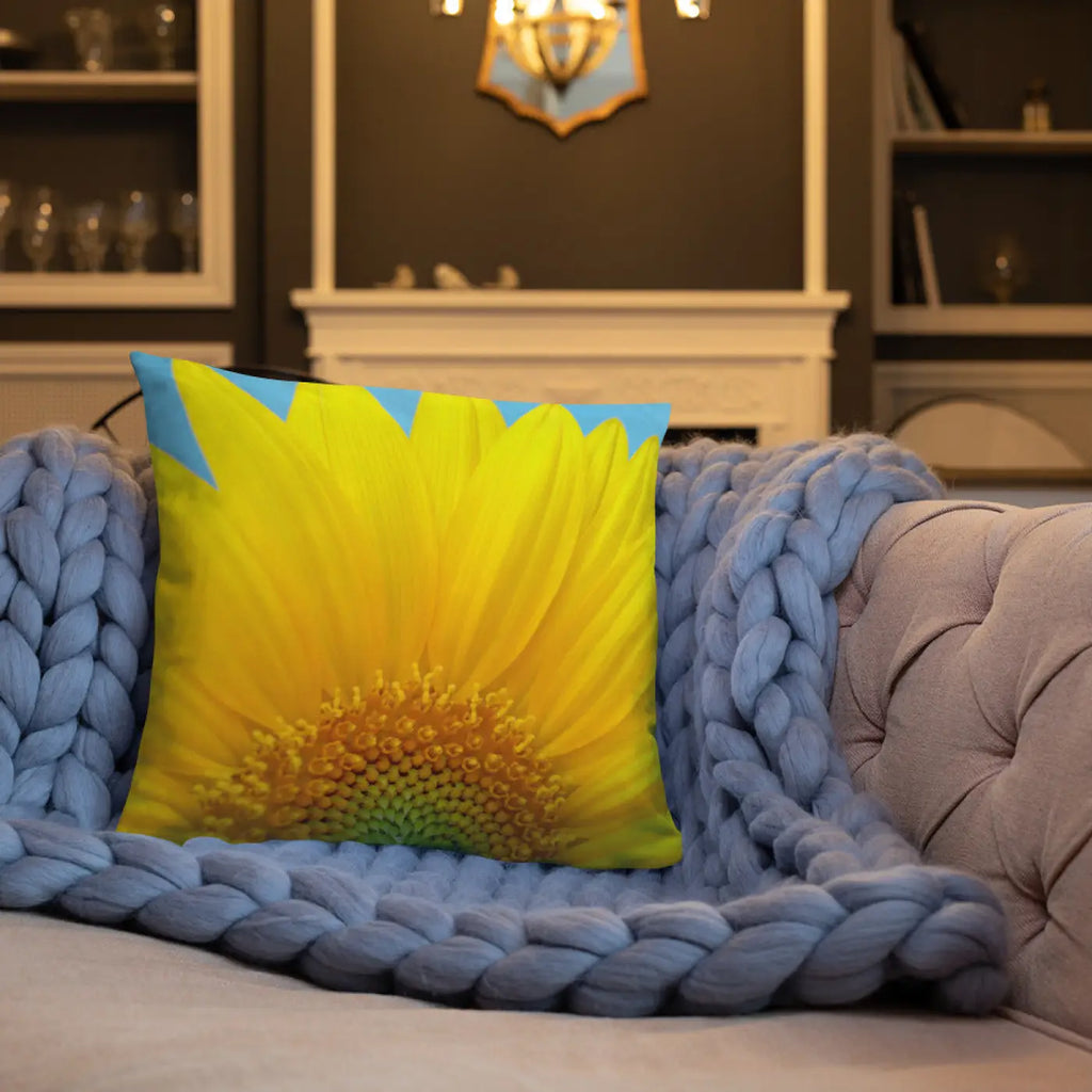 Sunflower Throw Pillow - Insert Included Shape Retaining - DipaliZ