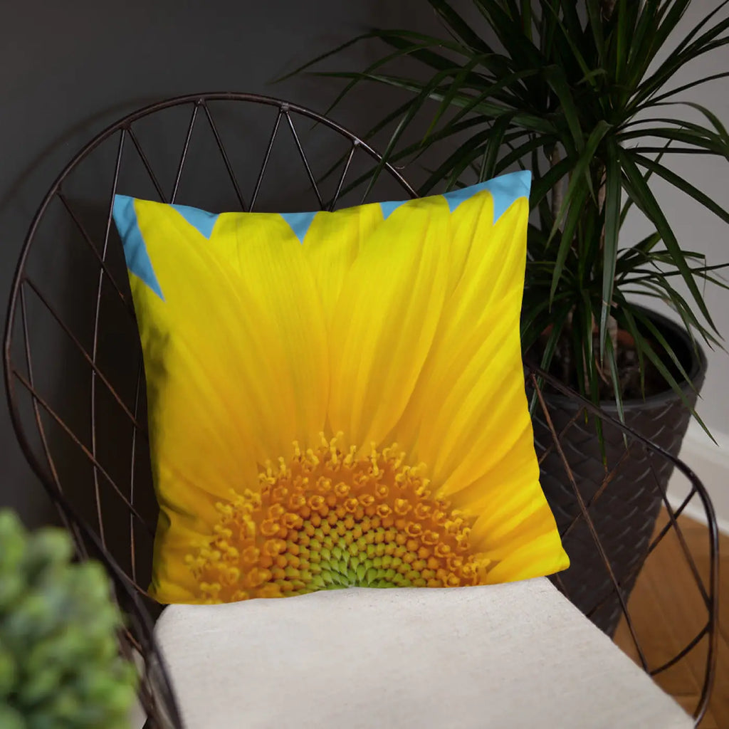 Sunflower Throw Pillow - Insert Included Shape Retaining - DipaliZ