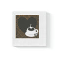 White Coined Napkins - Elegant Party Essential - DipaliZ