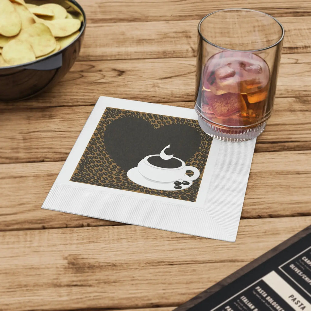 White Coined Napkins - Elegant Party Essential - DipaliZ
