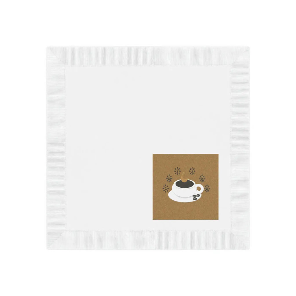 White Coined Napkins - Elegant Table Essentials - DipaliZ
