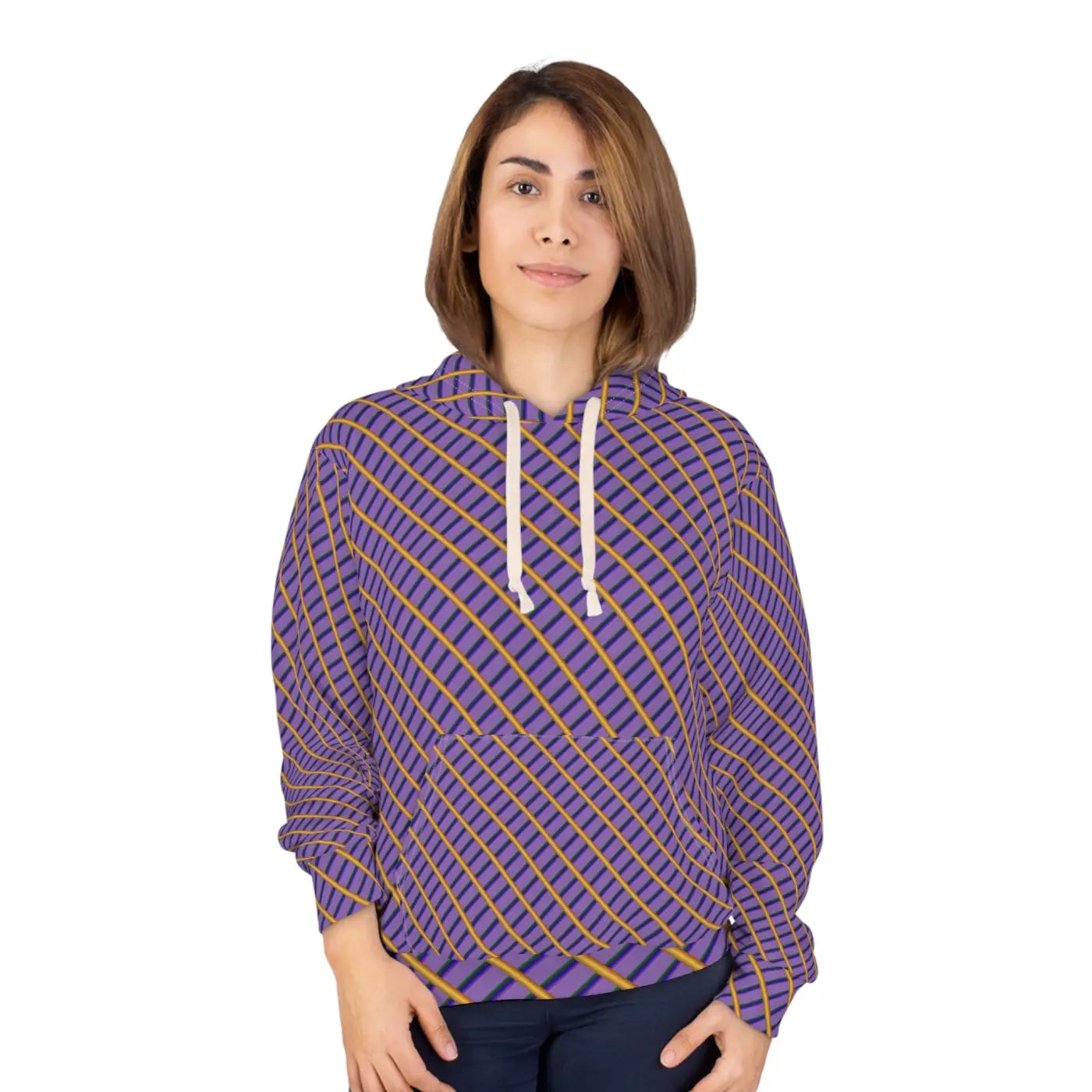 Unisex Pullover Hoodie - Bold Colorful AOP Design - DipaliZ