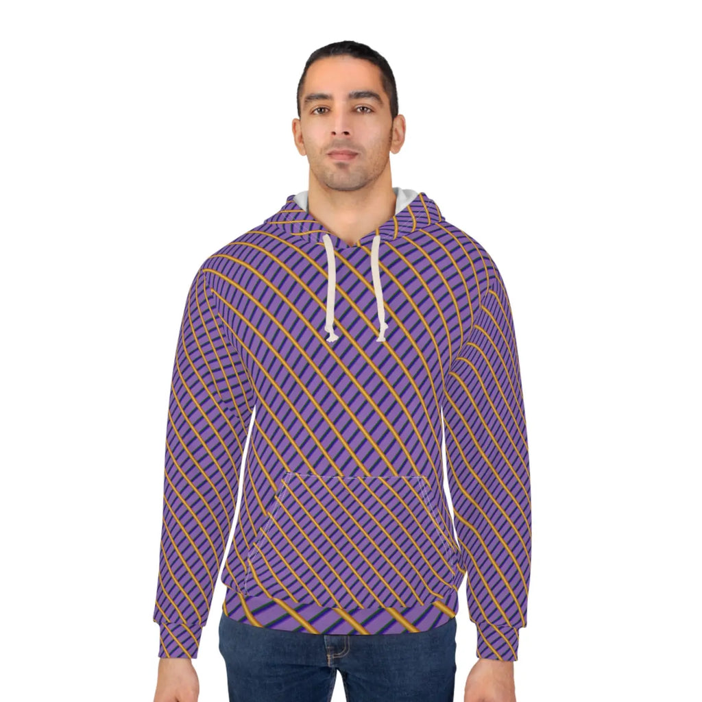 Unisex Pullover Hoodie - Bold Colorful AOP Design - DipaliZ