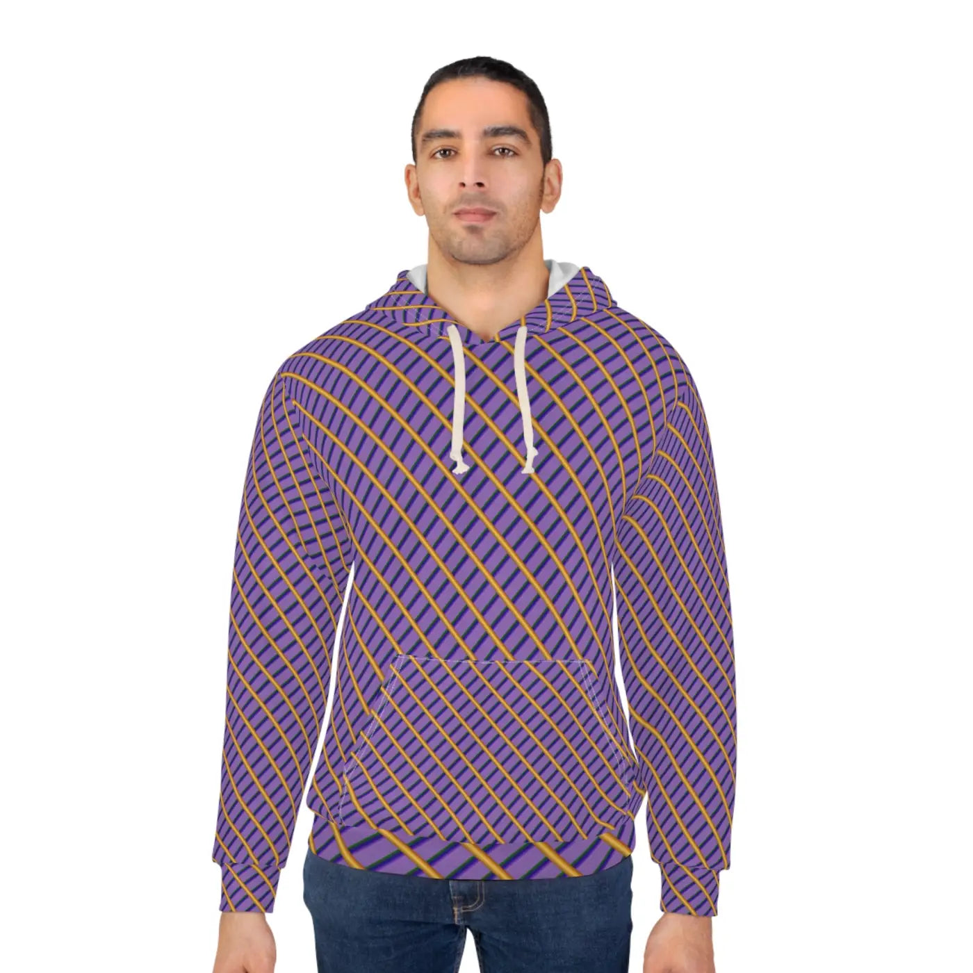 Unisex Pullover Hoodie - Bold Colorful AOP Design - DipaliZ