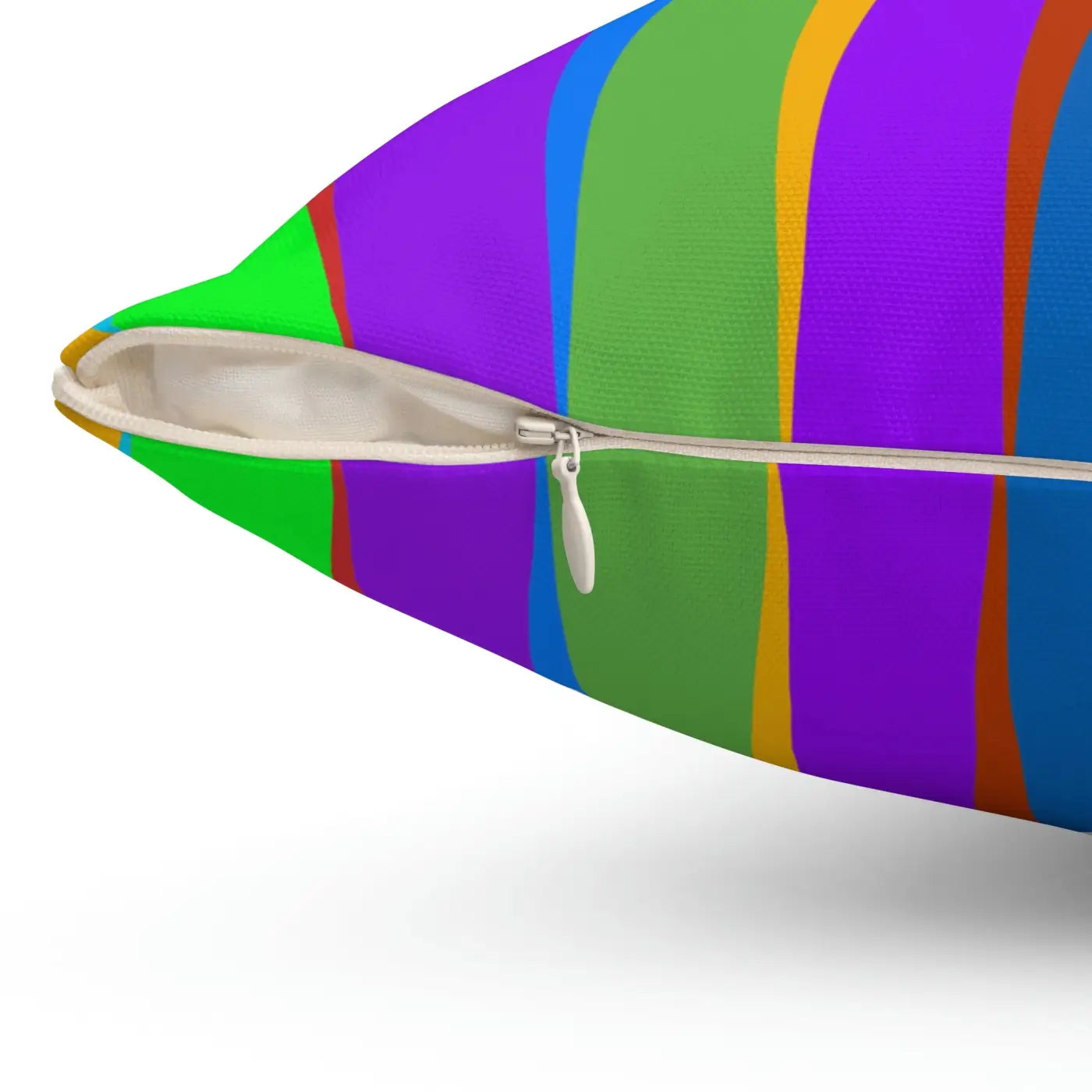 Striped Throw Pillow - Bold Colored Stripes Polyester - DipaliZ