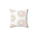 Colorful Geometrical Pattern Polyester Square Pillow - DipaliZ