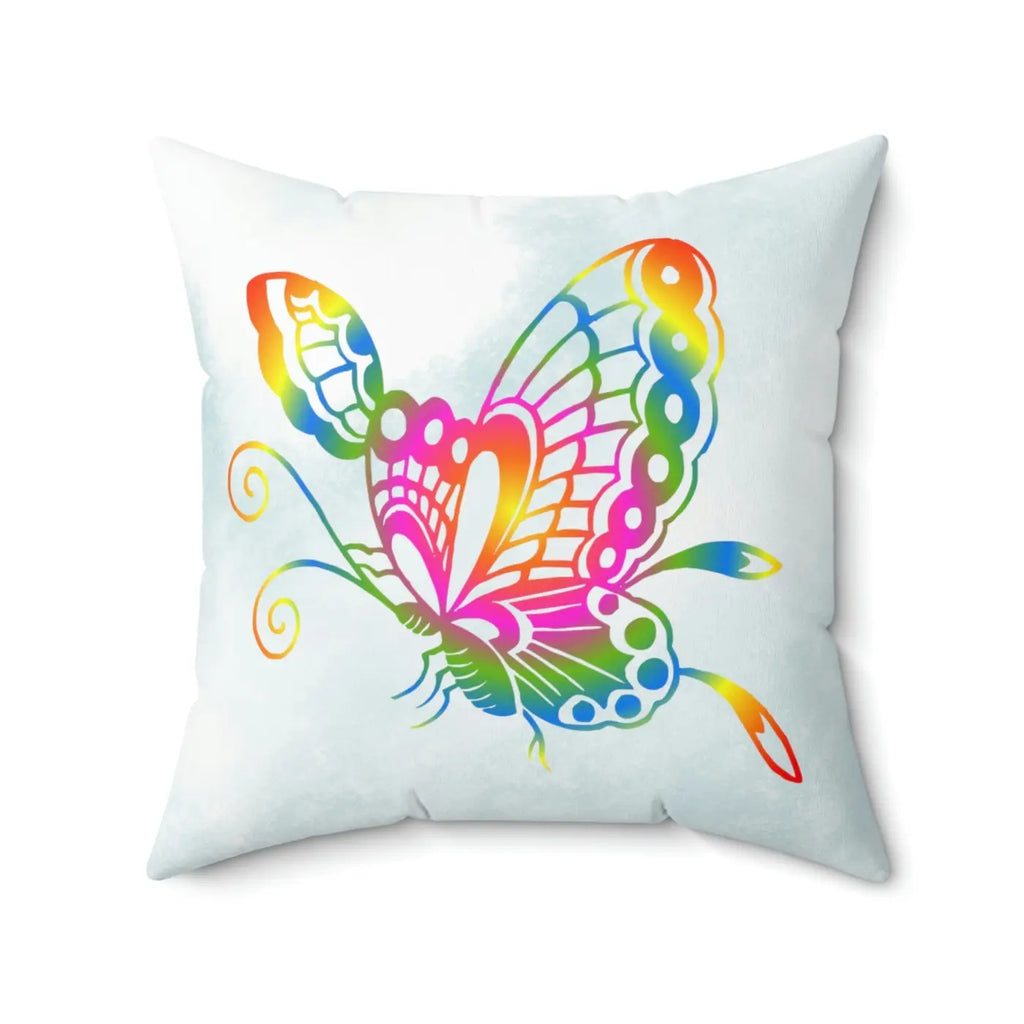 Colorful Butterfly Polyester Square Pillow - Home Decor - DipaliZ