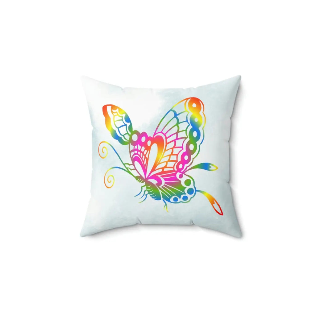 Colorful Butterfly Polyester Square Pillow - Home Decor - DipaliZ