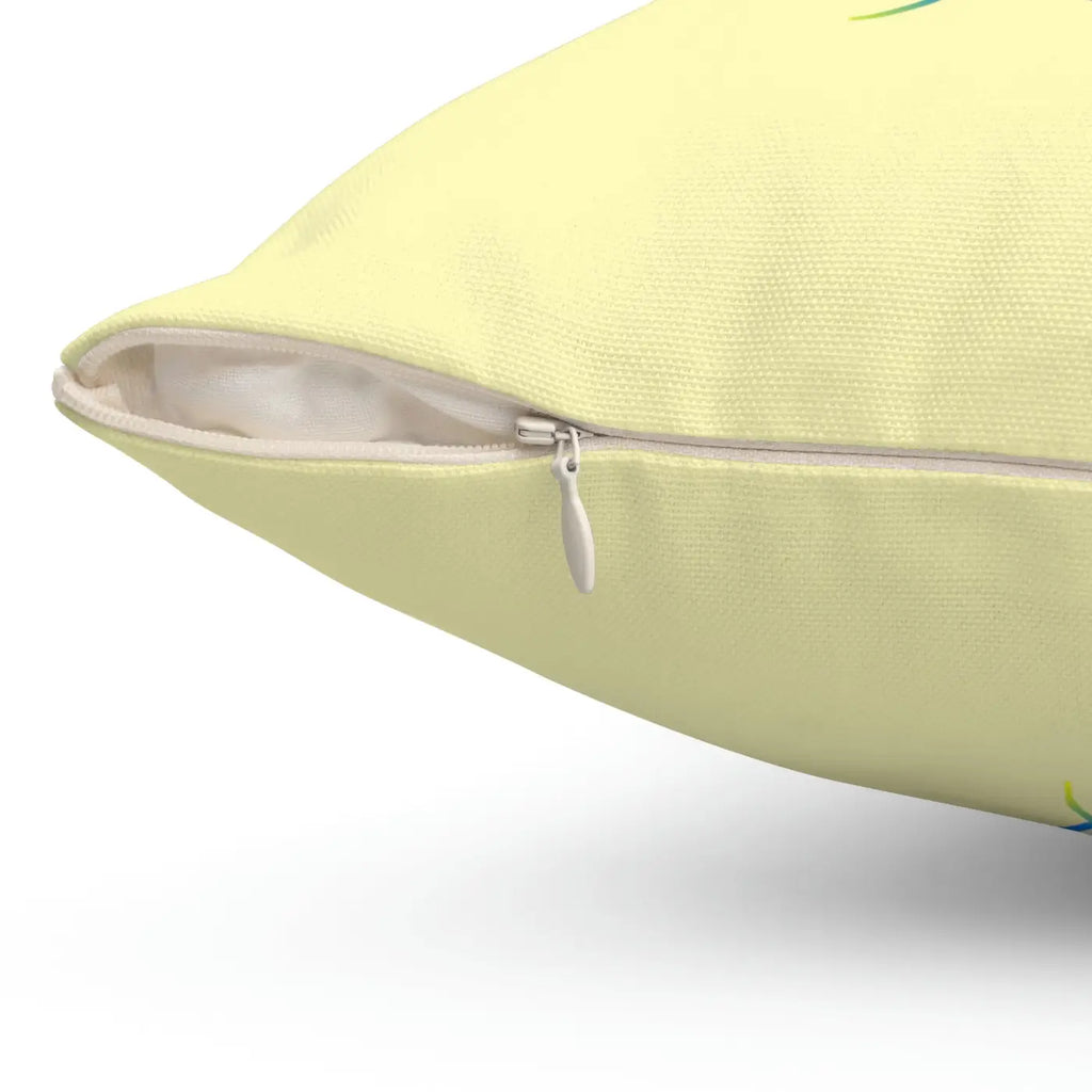 Rainbow Colors Butterfly Polyester Square Pillow - Spun Design - DipaliZ