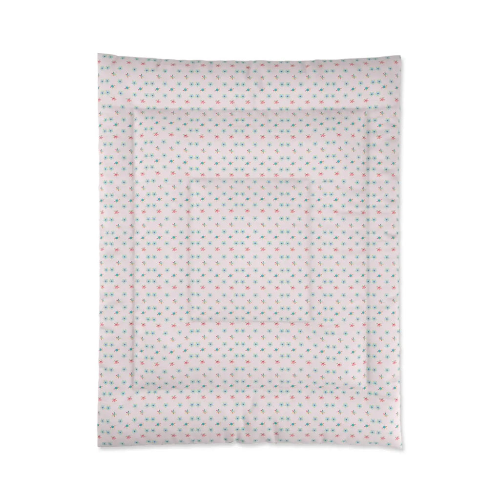 Colorful Flowers Quilt - Cozy Eco-Friendly Gifts for Her - DipaliZ