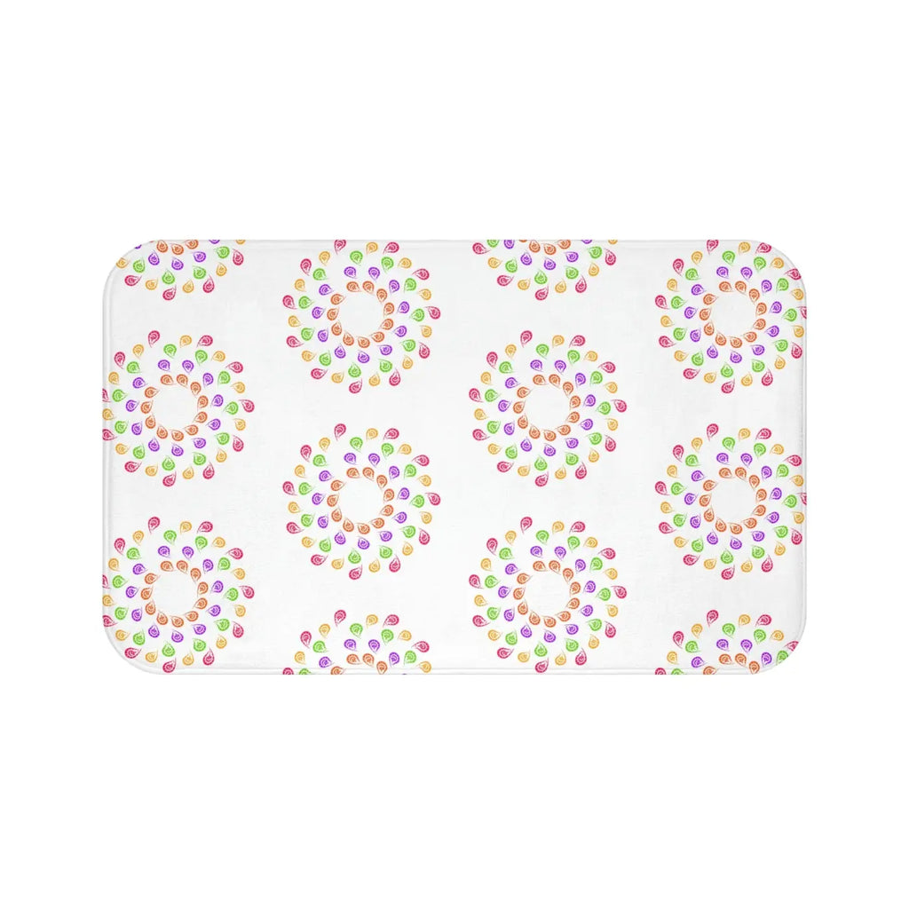 Colorful Geometric Bath Mat - Bold Bathroom Design - DipaliZ