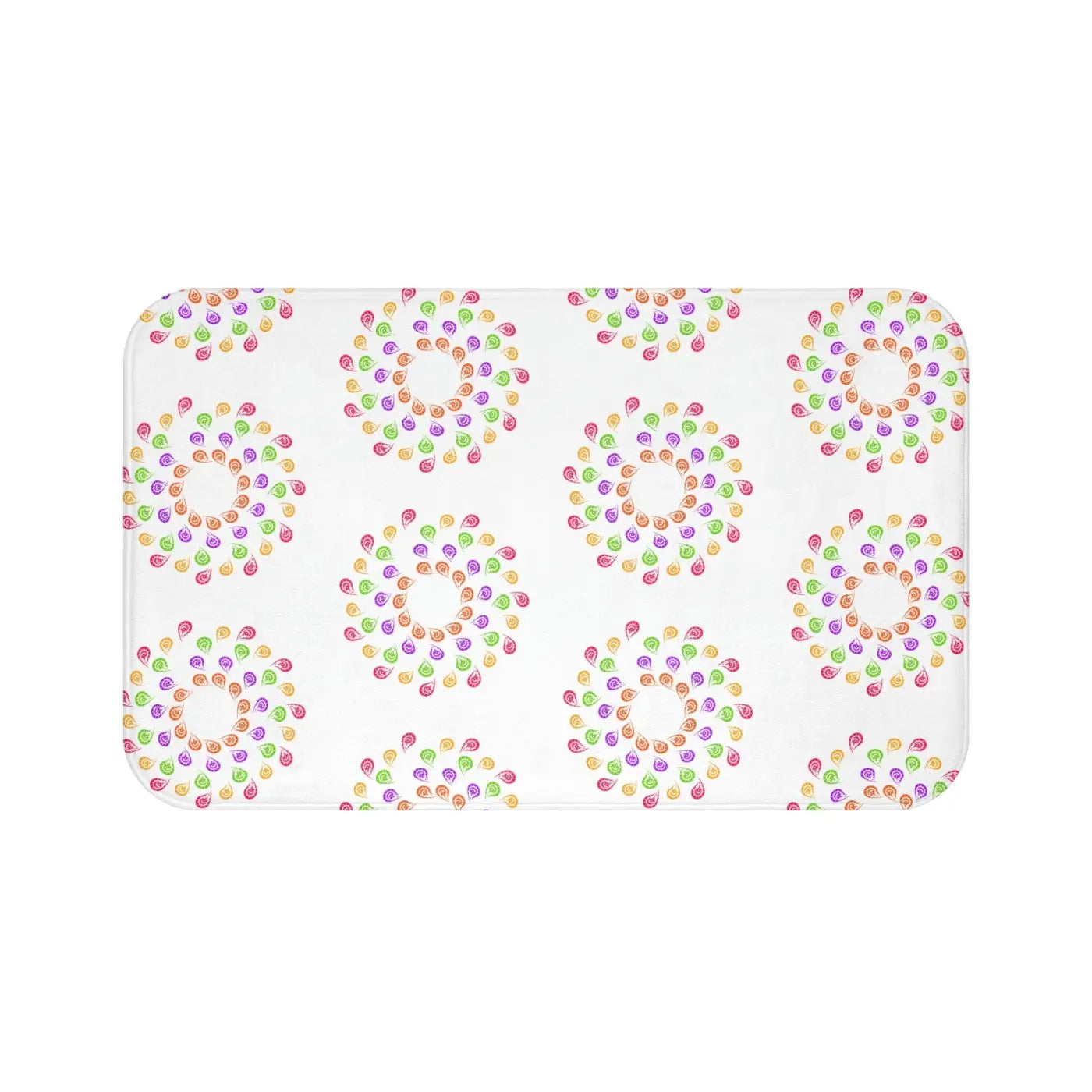 Colorful Geometric Bath Mat - Bold Bathroom Design - DipaliZ