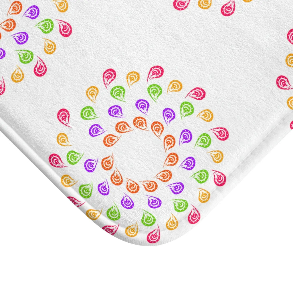 Colorful Geometric Bath Mat - Bold Bathroom Design - DipaliZ