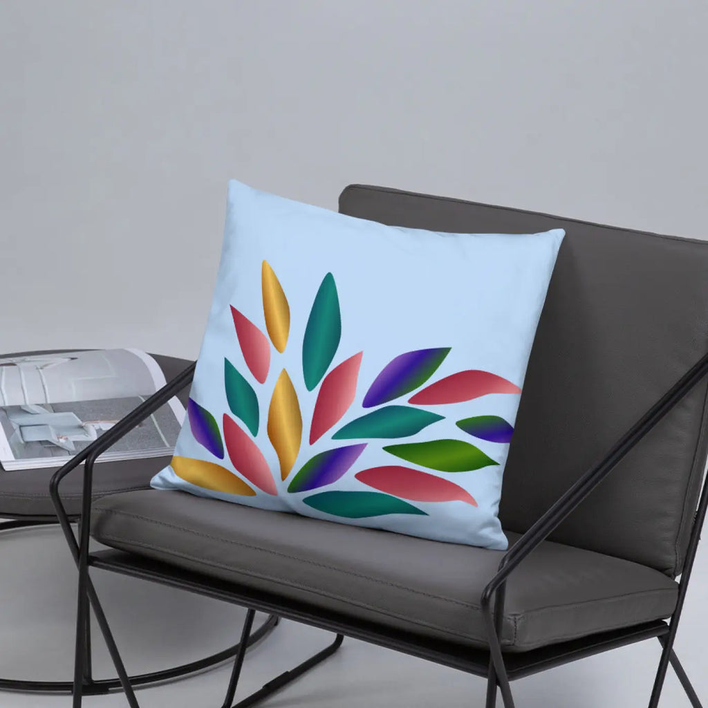 Colorful Petals Throw Pillow - Insert Included - DipaliZ