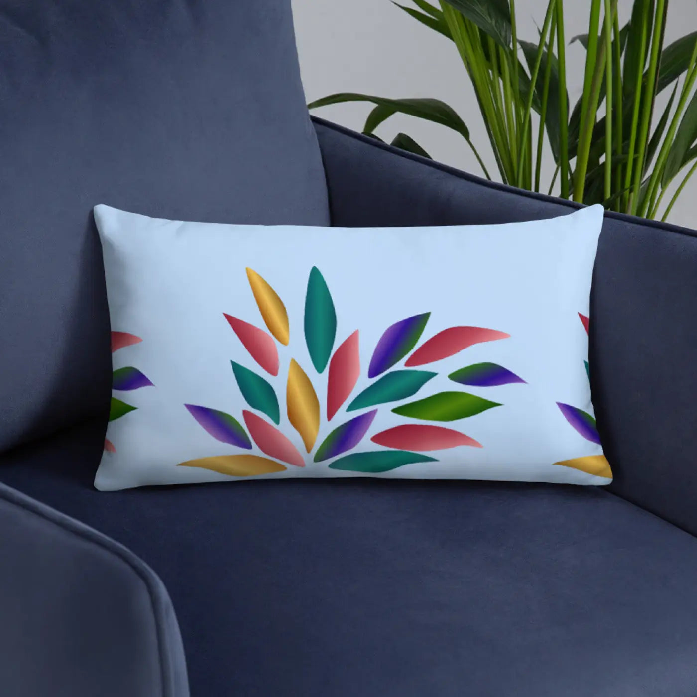 Colorful Petals Throw Pillow - Insert Included - DipaliZ