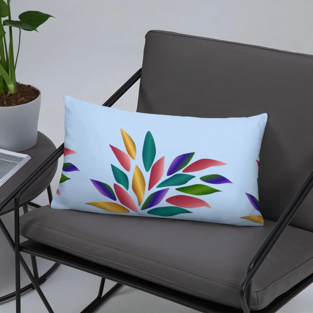 Colorful Petals Throw Pillow - Insert Included - DipaliZ