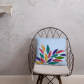 Colorful Petals Throw Pillow - Insert Included - DipaliZ