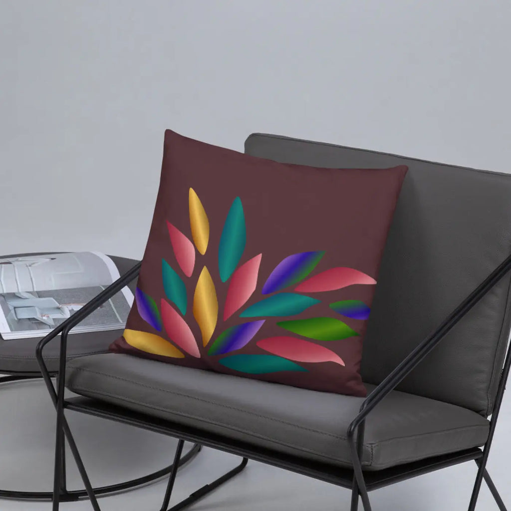 Colorful Petals Throw Pillow - Insert Included - DipaliZ
