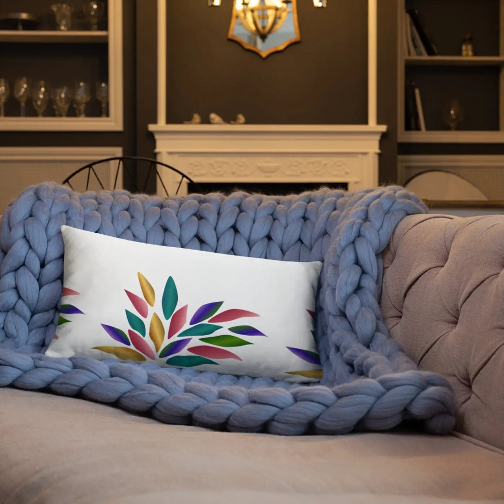 Colorful Petals Throw Pillow - Bold Home Decor - DipaliZ