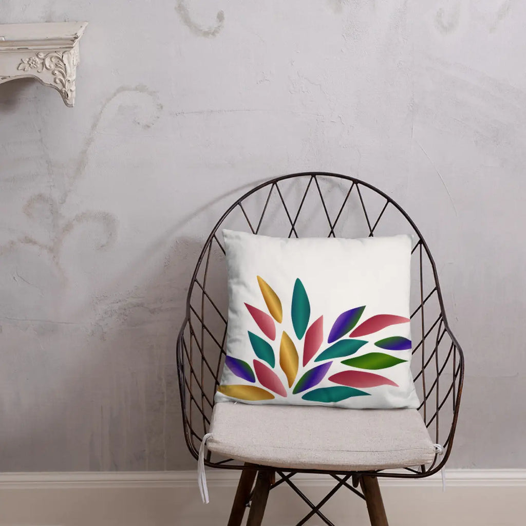 Colorful Petals Throw Pillow - Bold Home Decor - DipaliZ