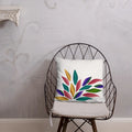 Colorful Petals Throw Pillow - Bold Home Decor - DipaliZ