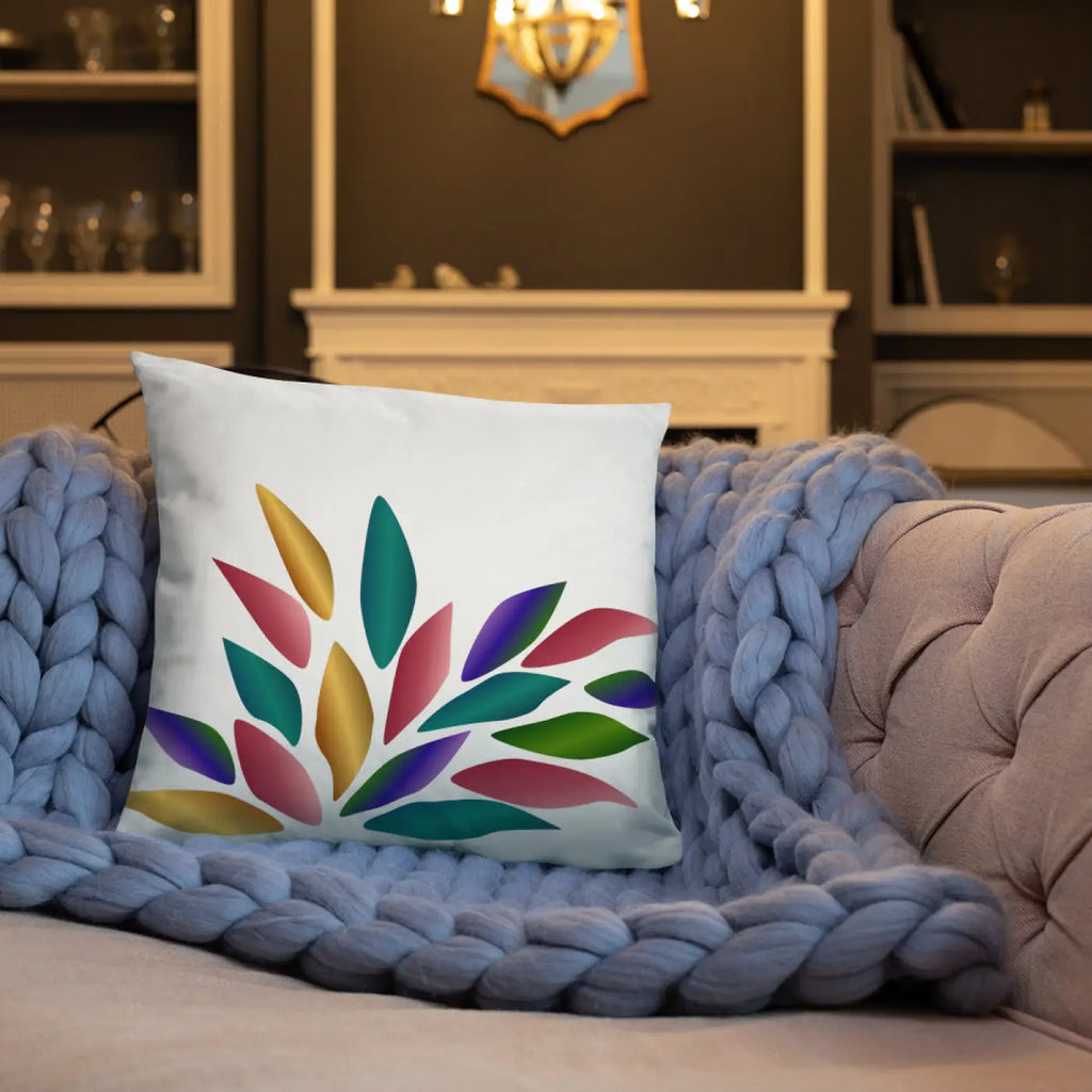 Colorful Petals Throw Pillow - Bold Home Decor - DipaliZ