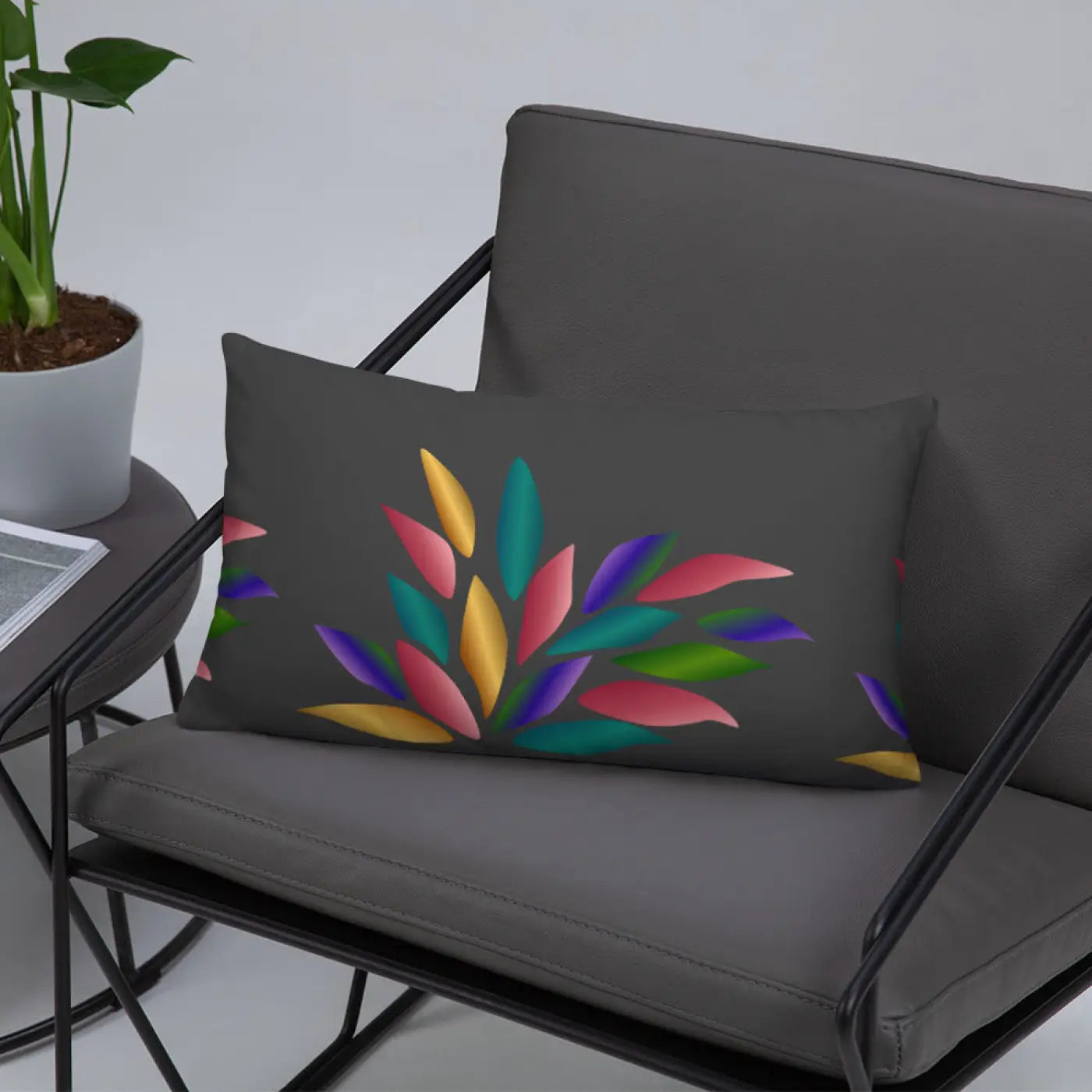 Colorful Petals Throw Pillow - Vibrant Home Decor - DipaliZ