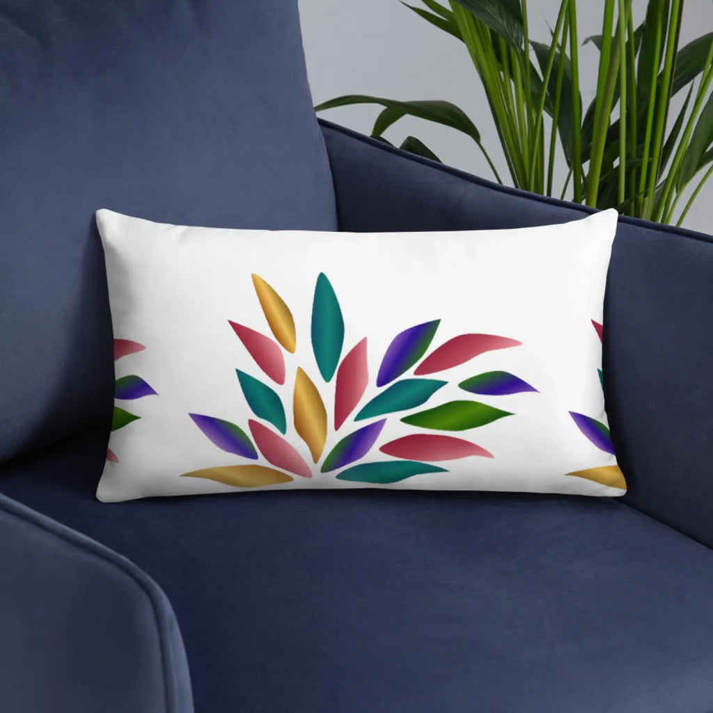 Colorful Petals Throw Pillow - Bold Home Decor - DipaliZ