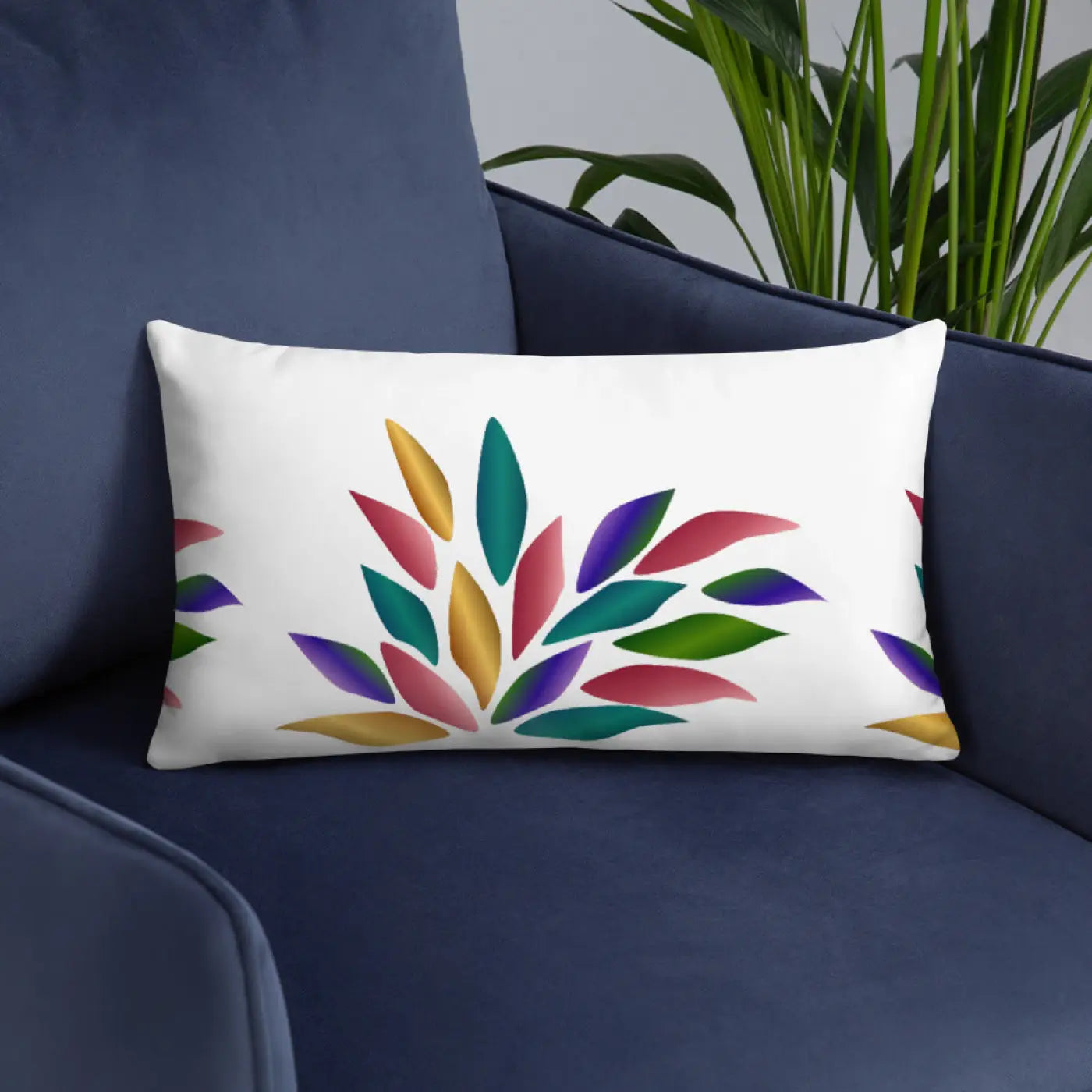 Colorful Petals Throw Pillow - Bold Home Decor - DipaliZ