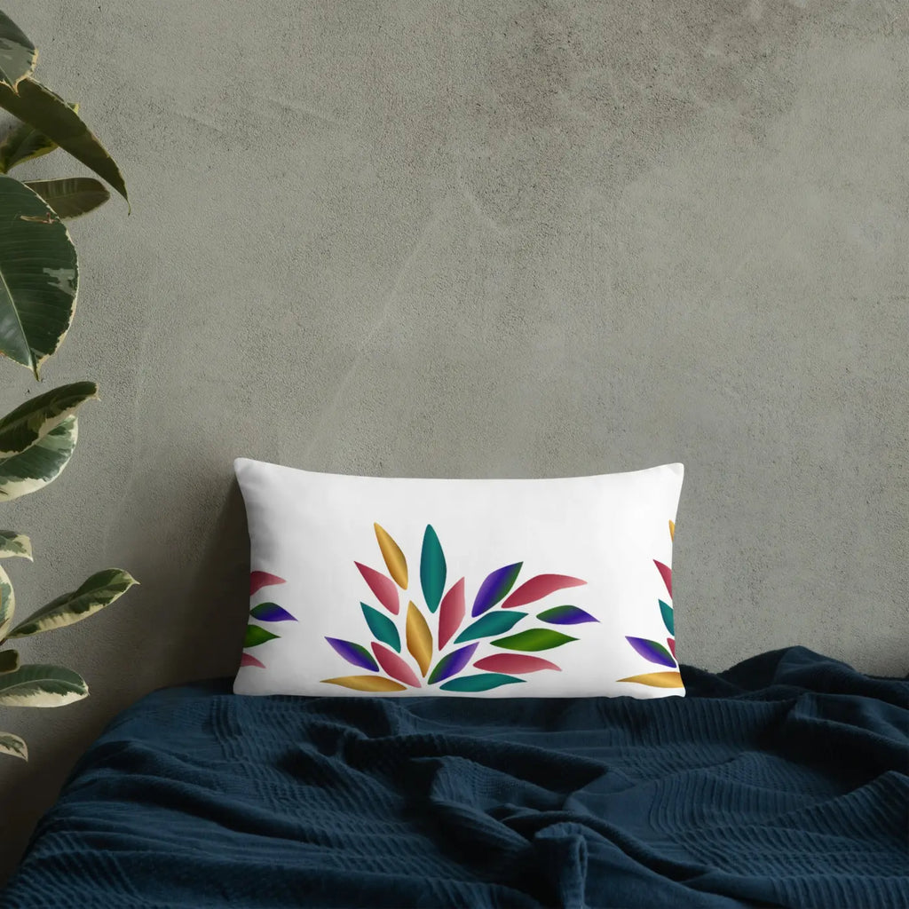 Colorful Petals Throw Pillow - Bold Home Decor - DipaliZ