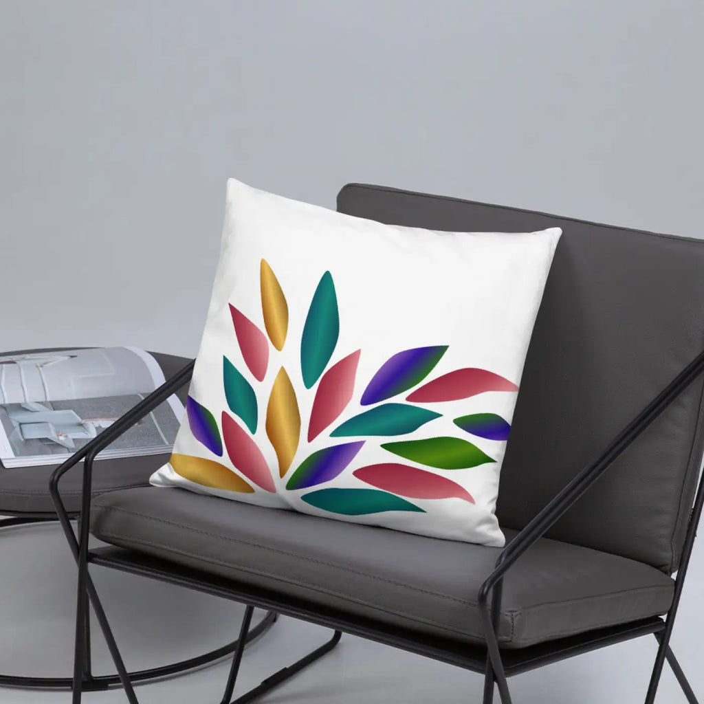 Colorful Petals Throw Pillow - Bold Home Decor - DipaliZ