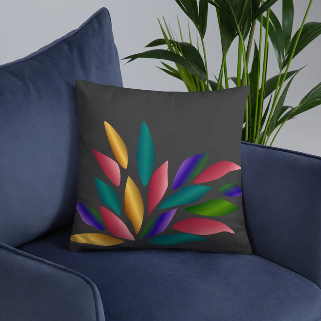 Colorful Petals Throw Pillow - Vibrant Home Decor - DipaliZ