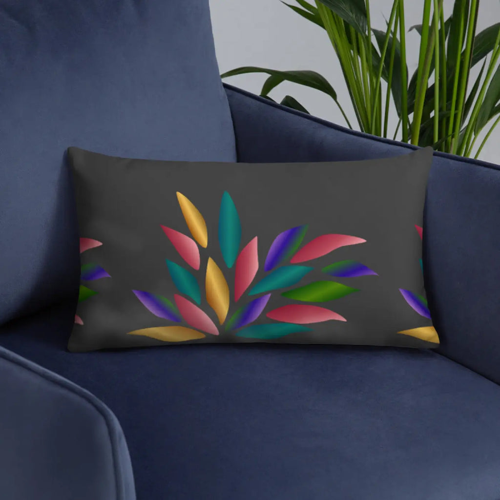 Colorful Petals Throw Pillow - Vibrant Home Decor - DipaliZ
