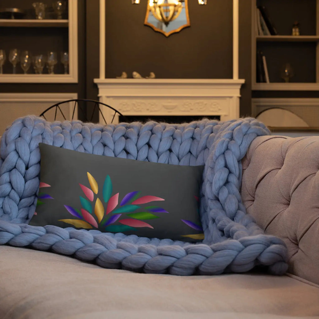 Colorful Petals Throw Pillow - Vibrant Home Decor - DipaliZ