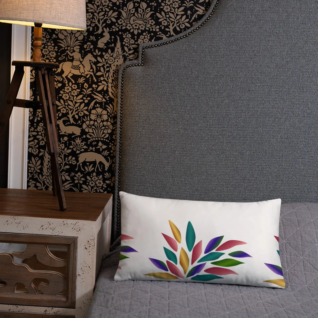 Colorful Petals Throw Pillow - Bold Home Decor - DipaliZ