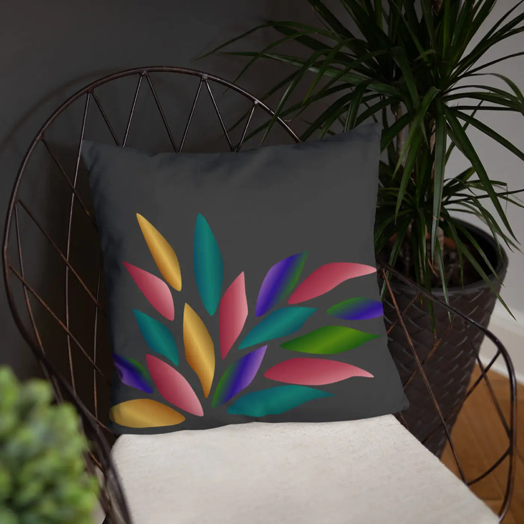Colorful Petals Throw Pillow - Vibrant Home Decor - DipaliZ