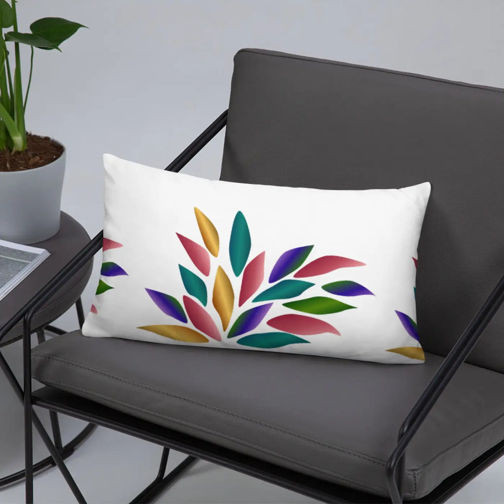 Colorful Petals Throw Pillow - Bold Home Decor - DipaliZ
