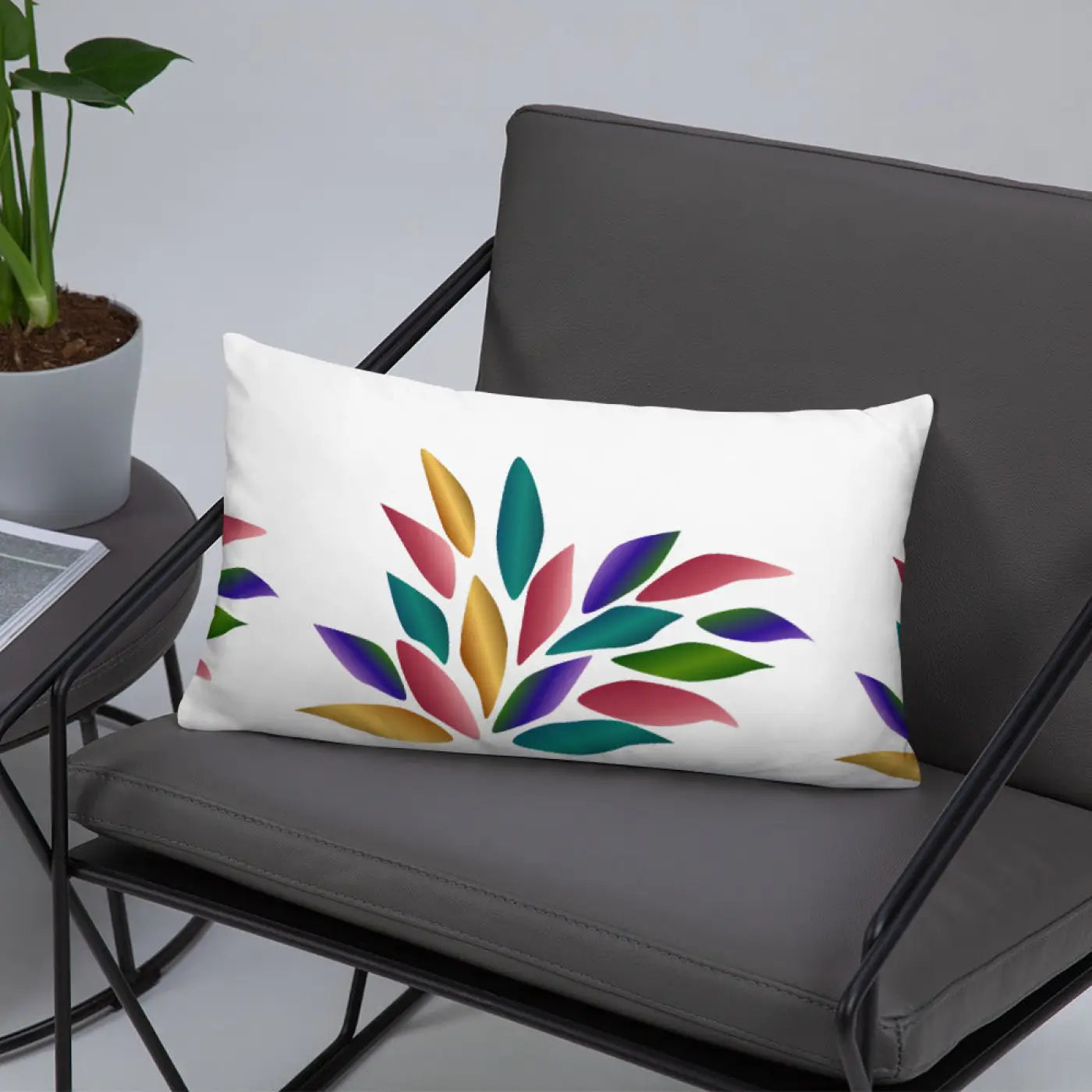 Colorful Petals Throw Pillow - Bold Home Decor - DipaliZ